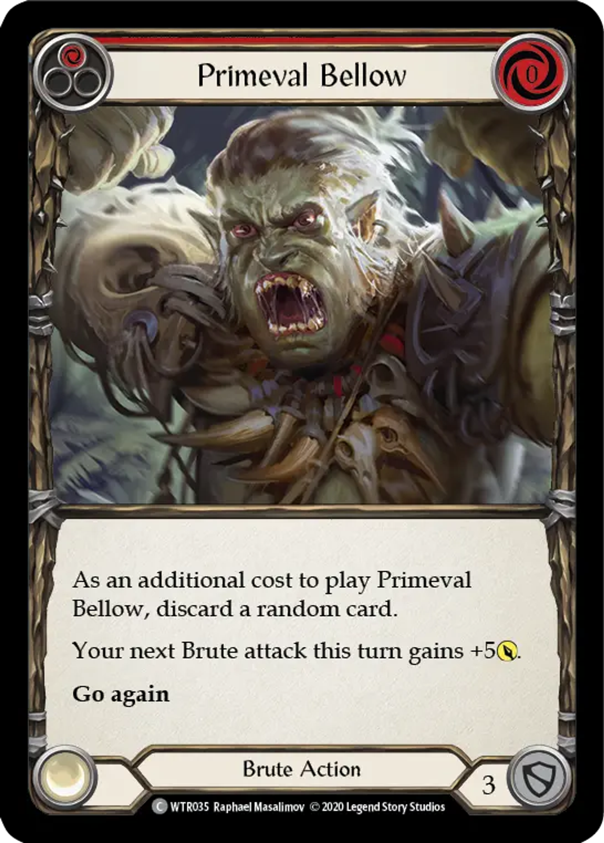 Primeval Bellow (Red) — Welcome to Rathe - Unlimited — Flesh and Blood