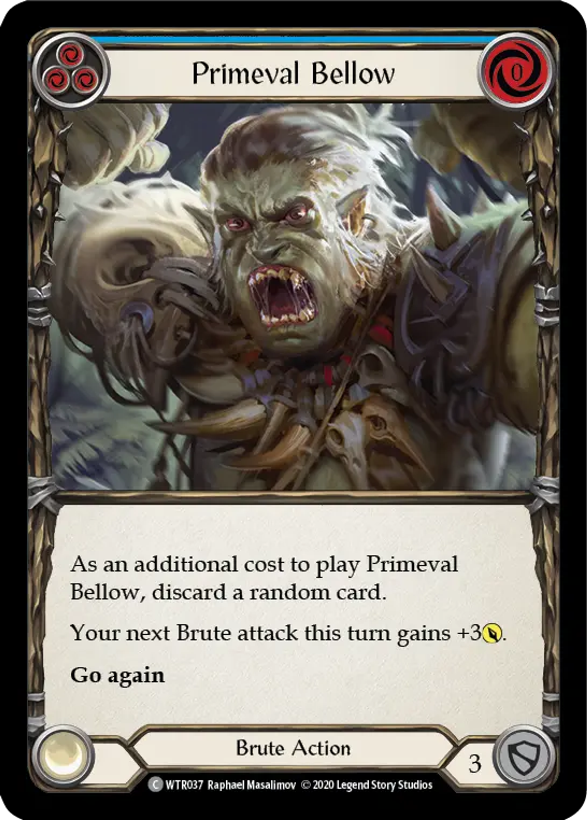 Primeval Bellow (Blue) — Welcome to Rathe - Unlimited — Flesh and Blood