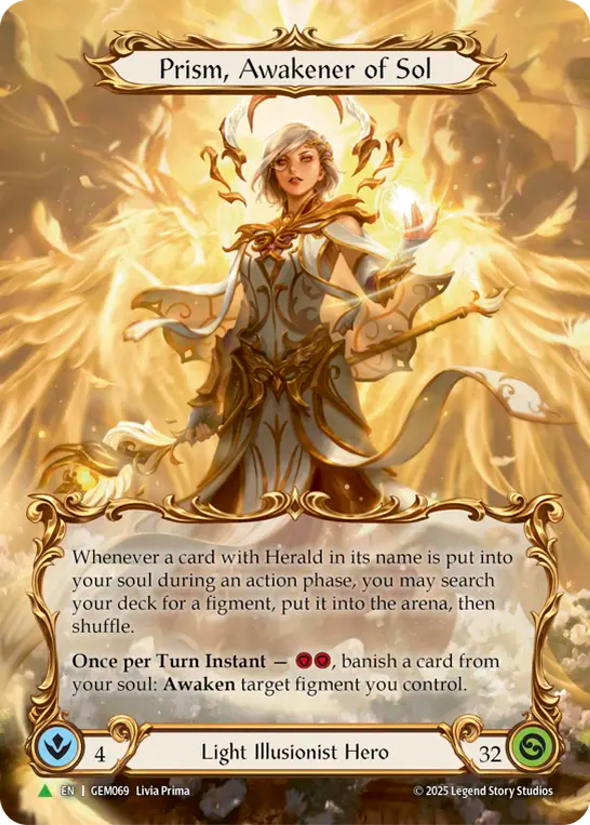 Prism, Awakener of Sol — GEM - Pack 3 — Flesh and Blood