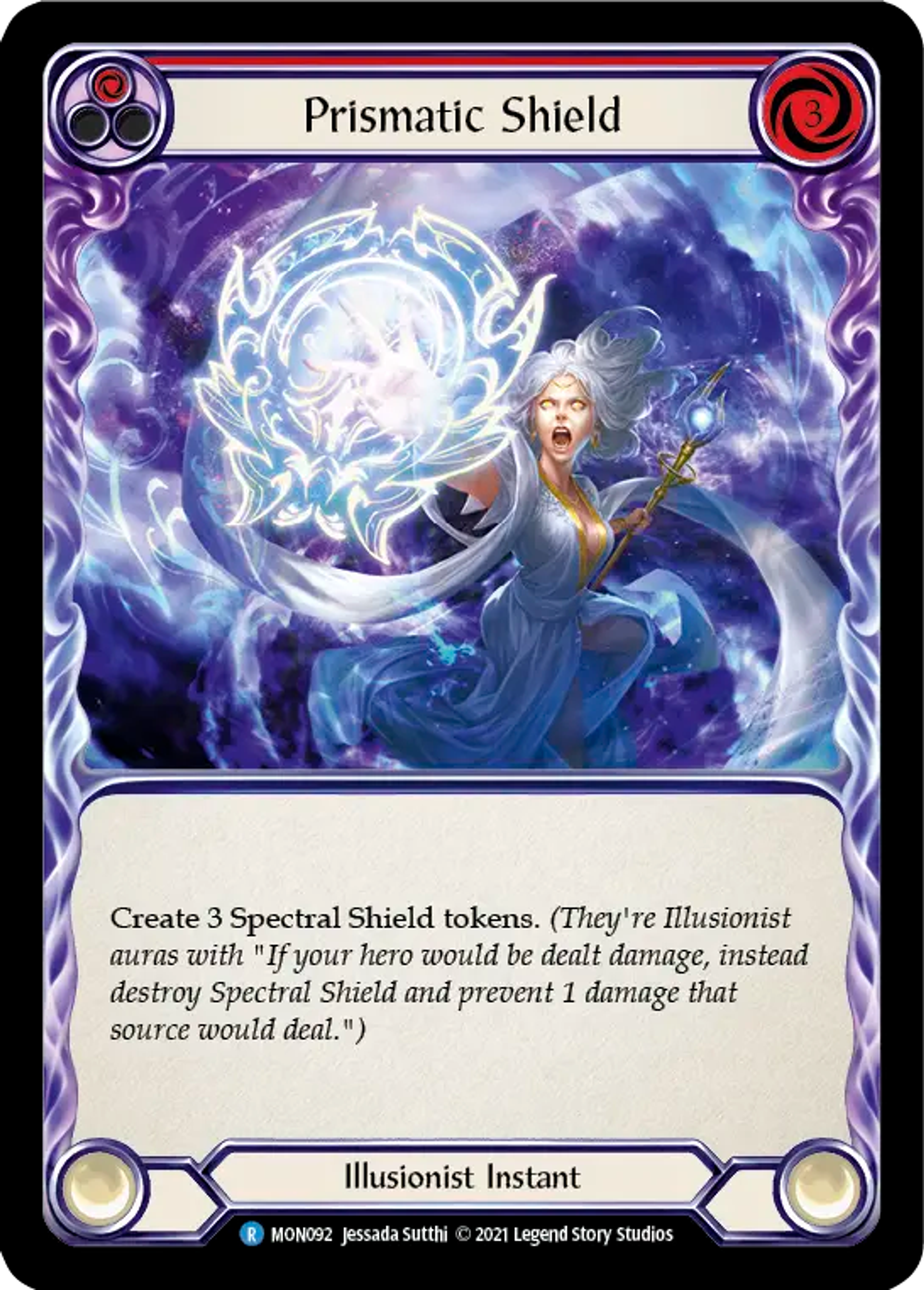 Prismatic Shield (Red) — Monarch — Flesh and Blood