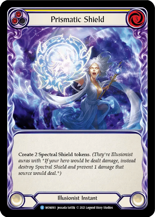 Prismatic Shield (Yellow) — Monarch — Flesh and Blood