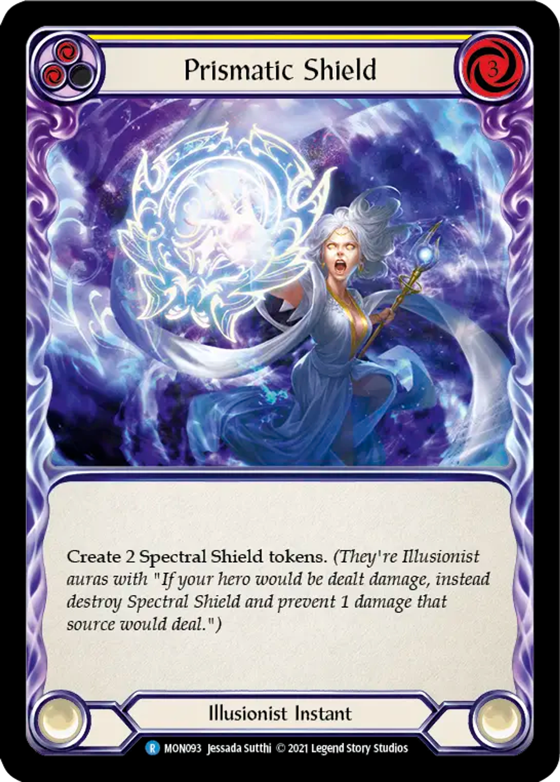Prismatic Shield (Yellow) — Monarch — Flesh and Blood