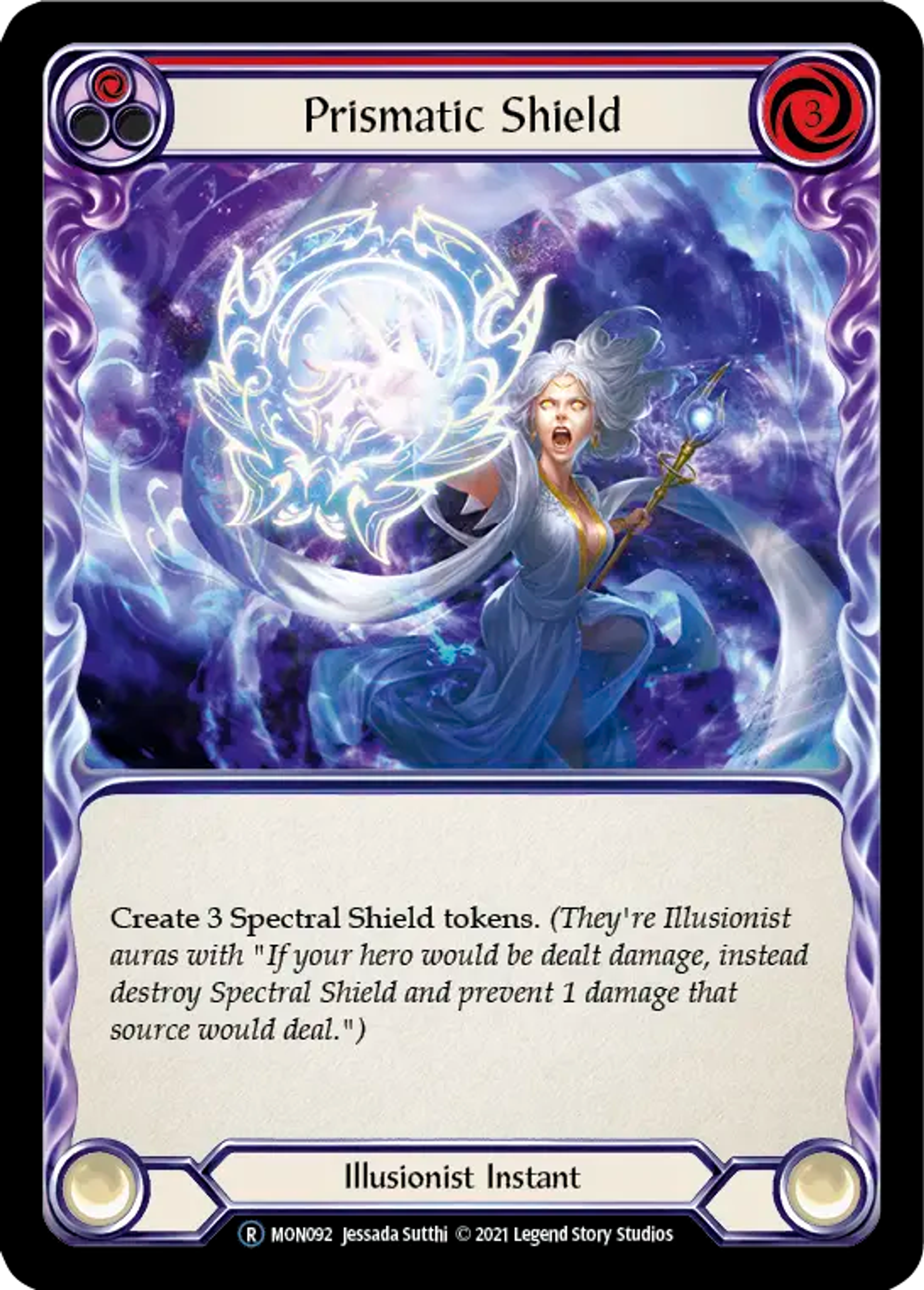 Prismatic Shield (Red) — Monarch - Unlimited — Flesh and Blood