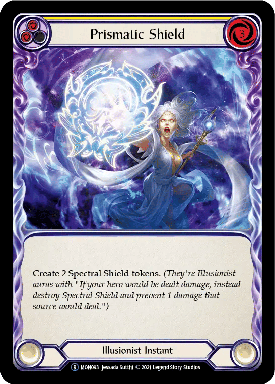 Prismatic Shield (Yellow) — Monarch - Unlimited — Flesh and Blood