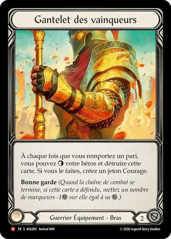 Gantelet des vainqueurs — Armory Deck - Olympia, Prized Fighter — Flesh and Blood