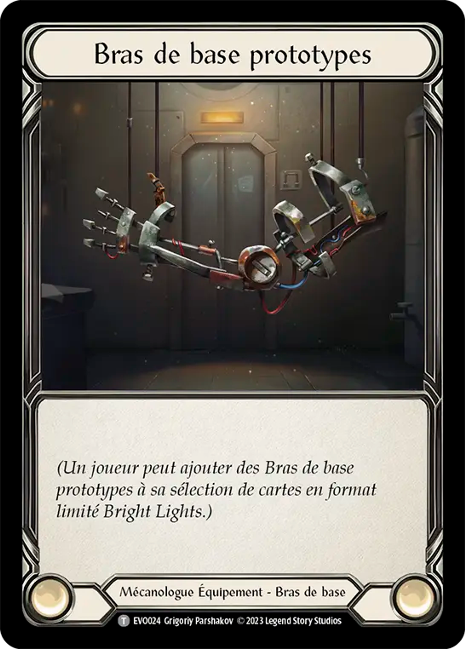 Bras de base prototypes — Bright Lights — Flesh and Blood