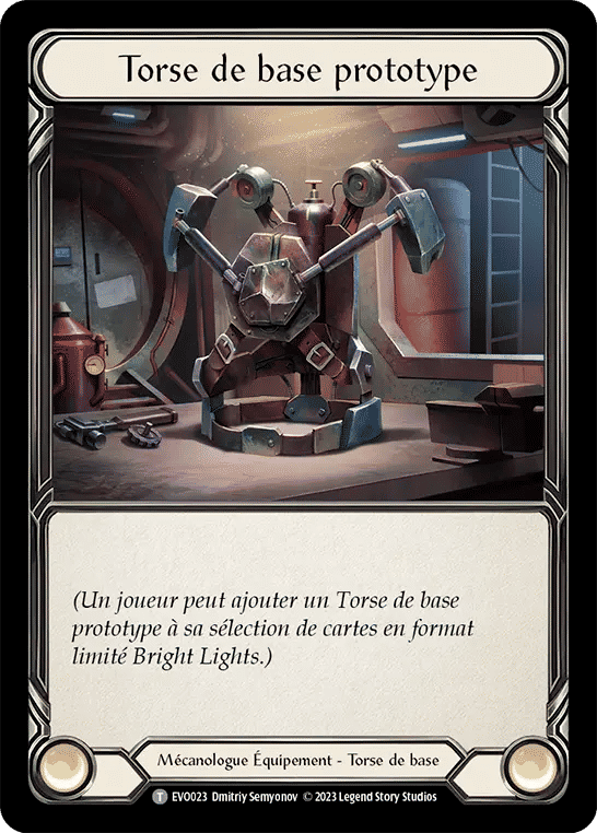 Torse de base prototype — Bright Lights — Flesh and Blood