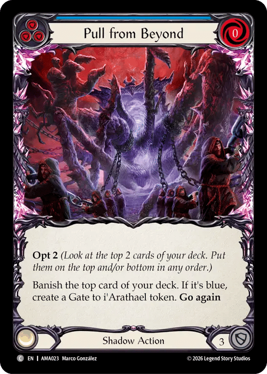 Pull from Beyond (Blue) — Armory Deck - Malice, Domina of the Dead — Flesh and Blood