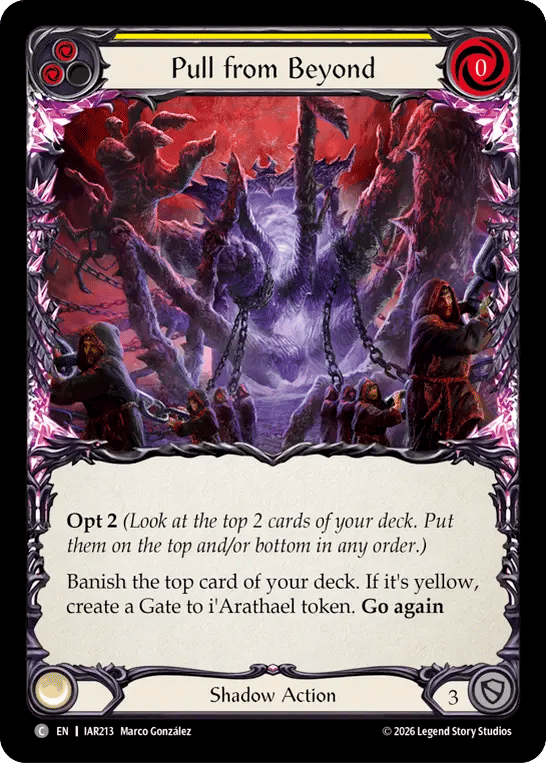 Pull from Beyond (Yellow) — Usurp the Shadow Throne — Flesh and Blood
