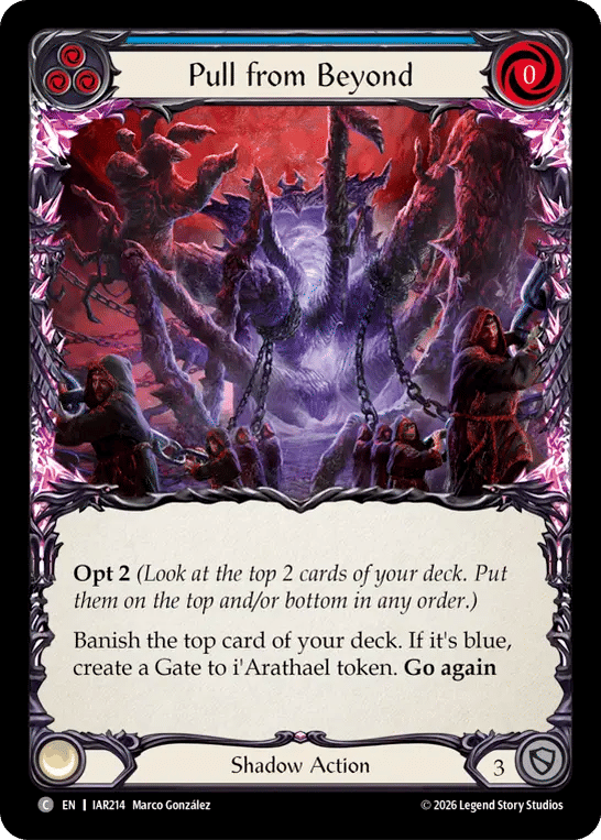 Pull from Beyond (Blue) — Usurp the Shadow Throne — Flesh and Blood