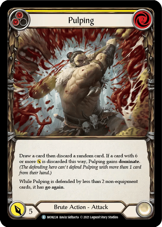 Pulping (Yellow) — Monarch — Flesh and Blood