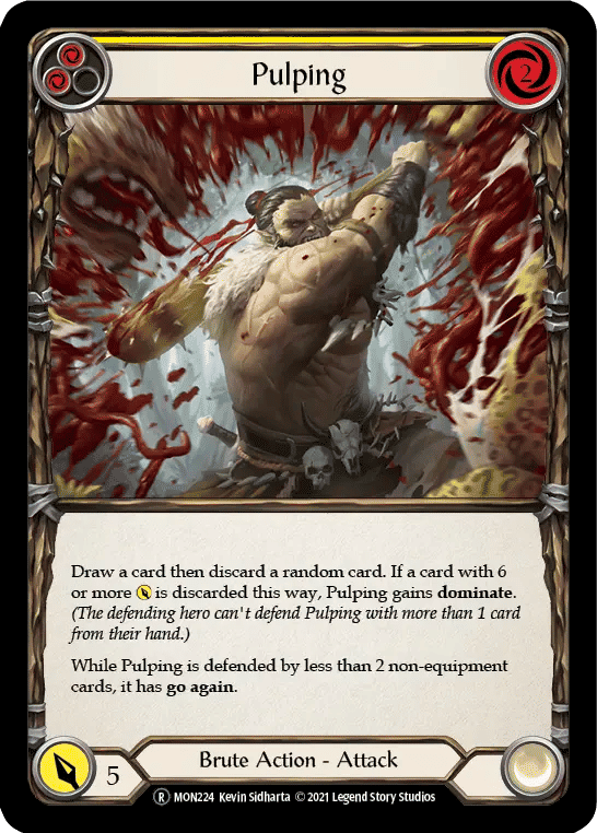 Pulping (Yellow) — Monarch - Unlimited — Flesh and Blood