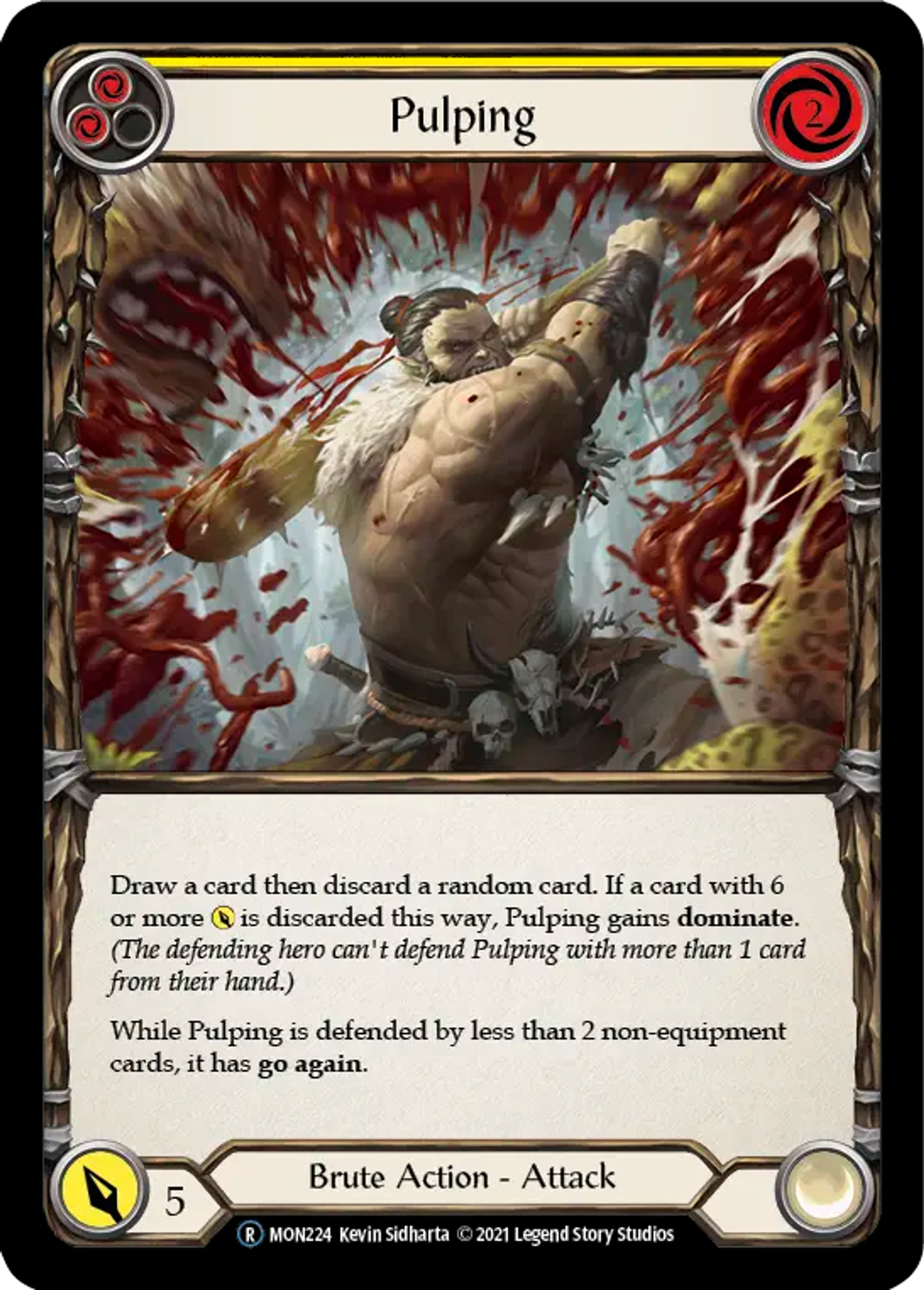 Pulping (Yellow) — Monarch - Unlimited — Flesh and Blood