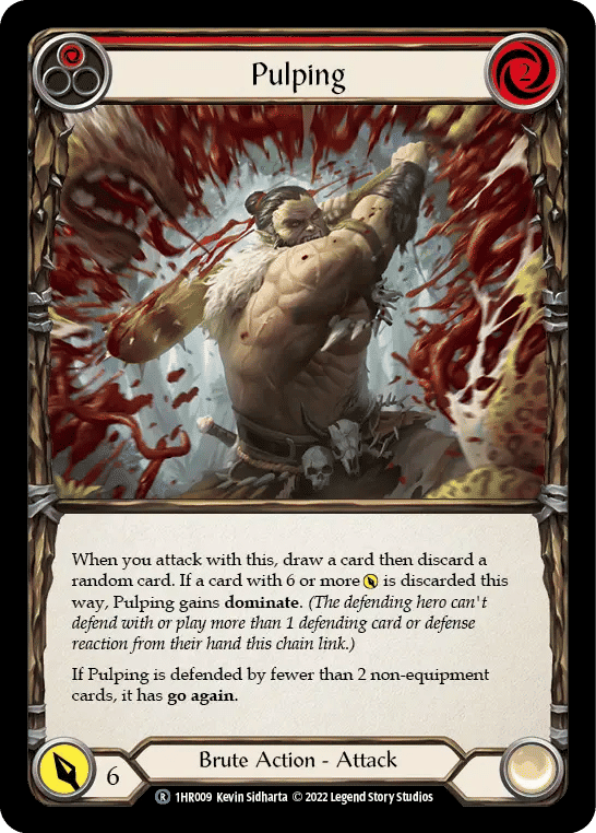 Pulping (Red) — Rhinar - Blitz Deck — Flesh and Blood