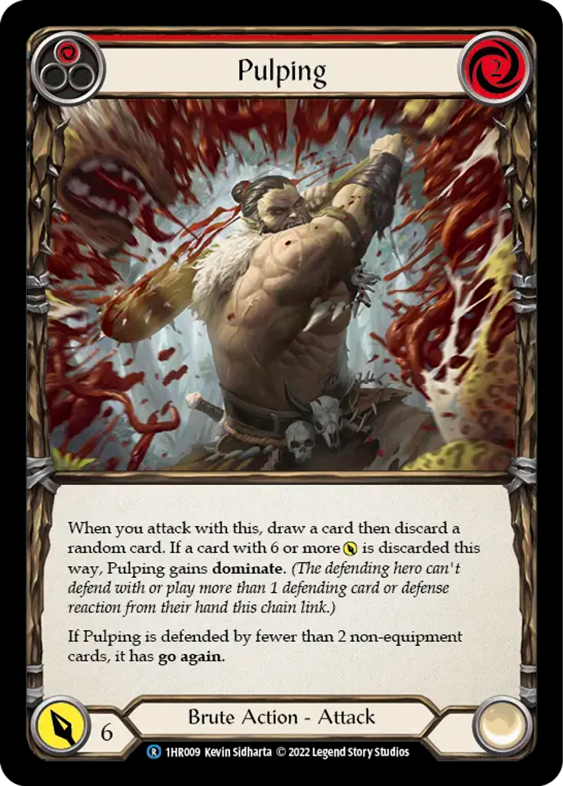 Pulping (Red) — Rhinar - Blitz Deck — Flesh and Blood