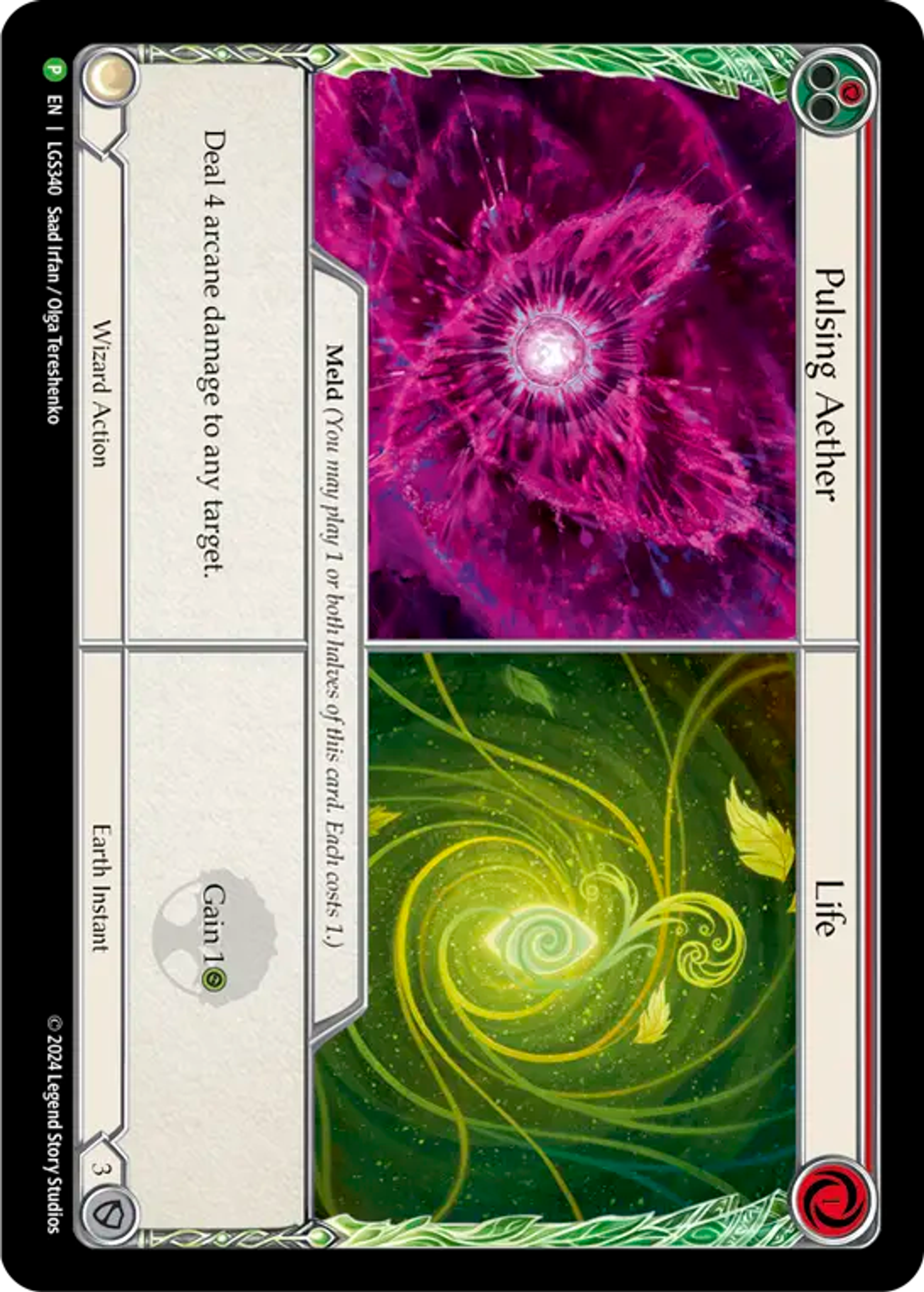 Pulsing Aether // Life — Flesh and Blood: Promo Cards — Flesh and Blood