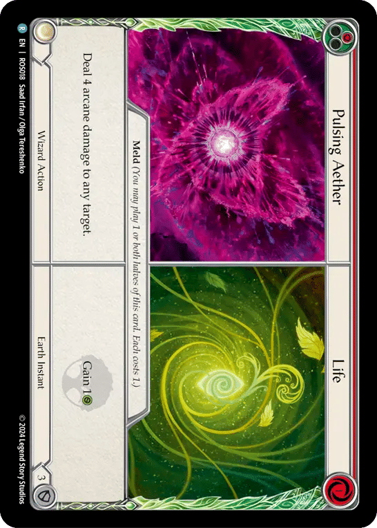 Pulsing Aether // Life (Red) — Rosetta — Flesh and Blood