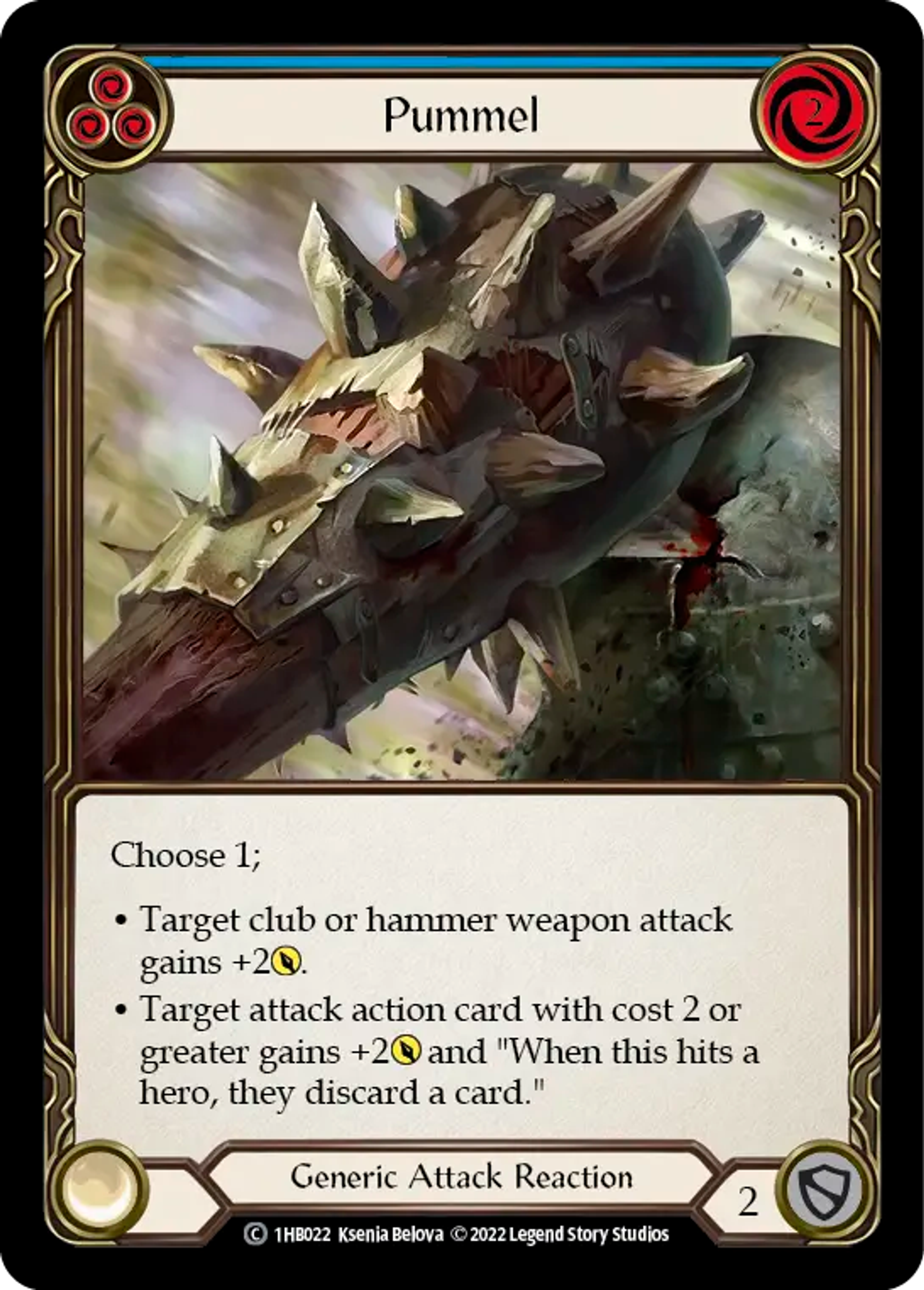 Pummel (Blue) — Bravo - Blitz Deck — Flesh and Blood