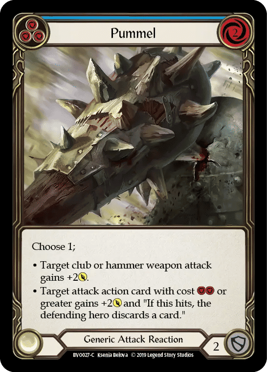 Pummel (Blue) — Bravo, Showstopper - Hero Deck — Flesh and Blood