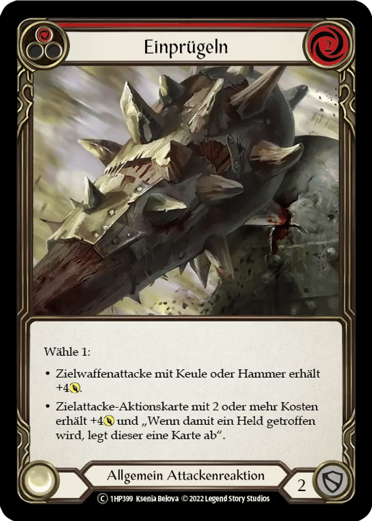 Pummel (Red) from History Pack 1 - Black Label - Flesh and Blood