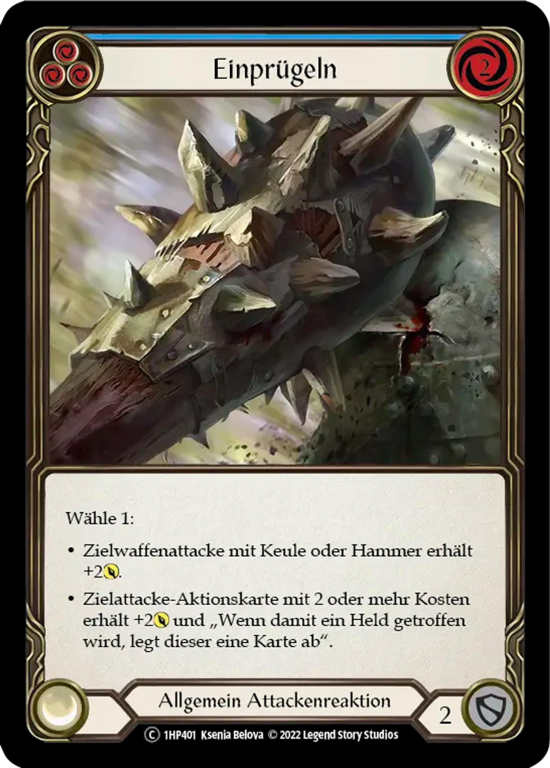 Pummel (Blue) — History Pack 1 - Black Label — Flesh and Blood