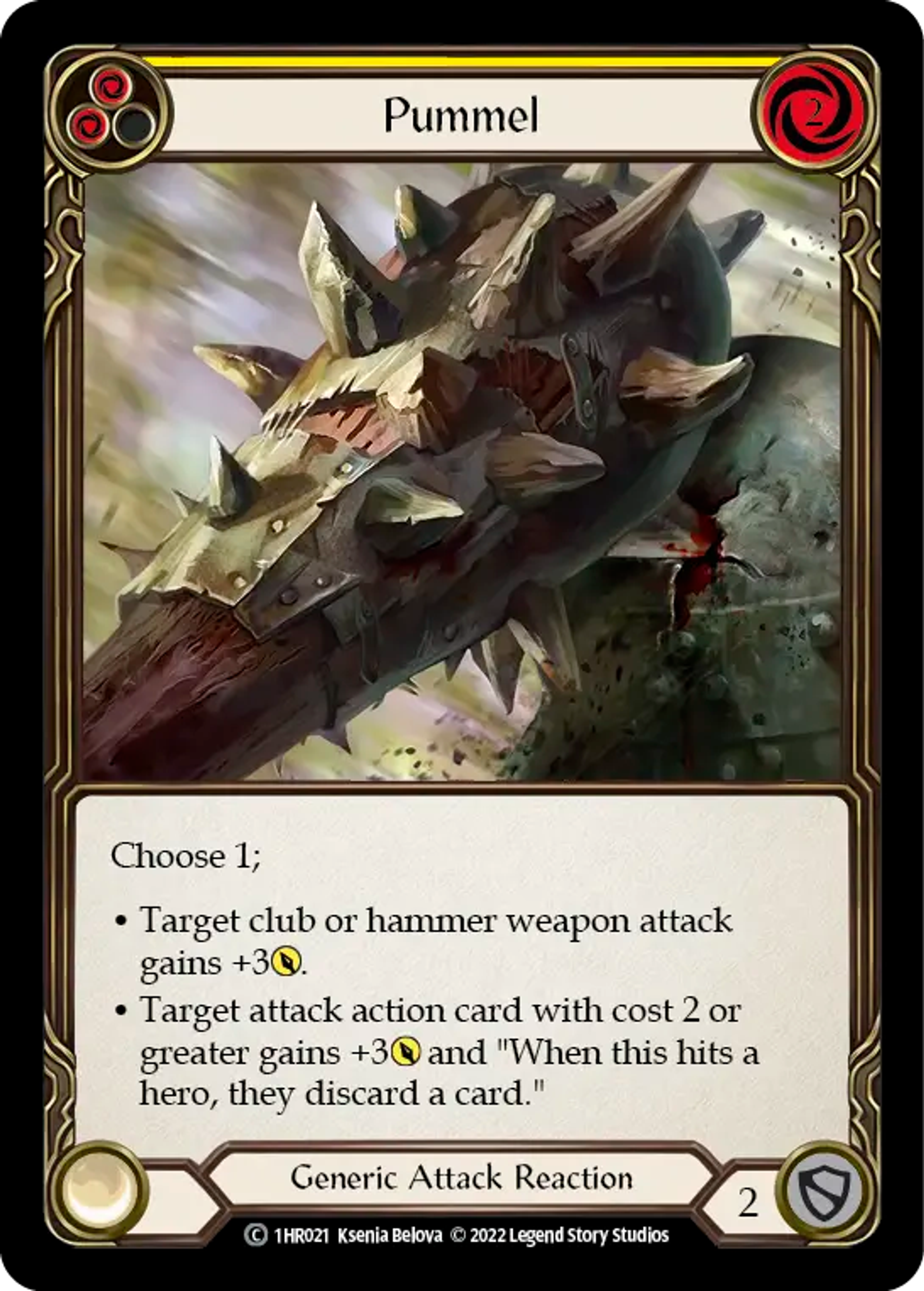 Pummel (Yellow) — Rhinar - Blitz Deck — Flesh and Blood