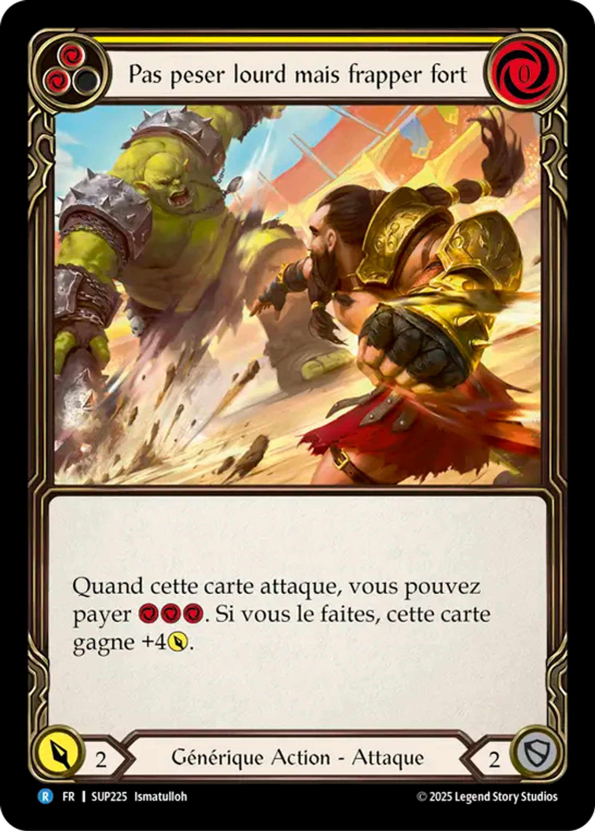 Pas peser lourd mais frapper fort — Super Slam — Flesh and Blood