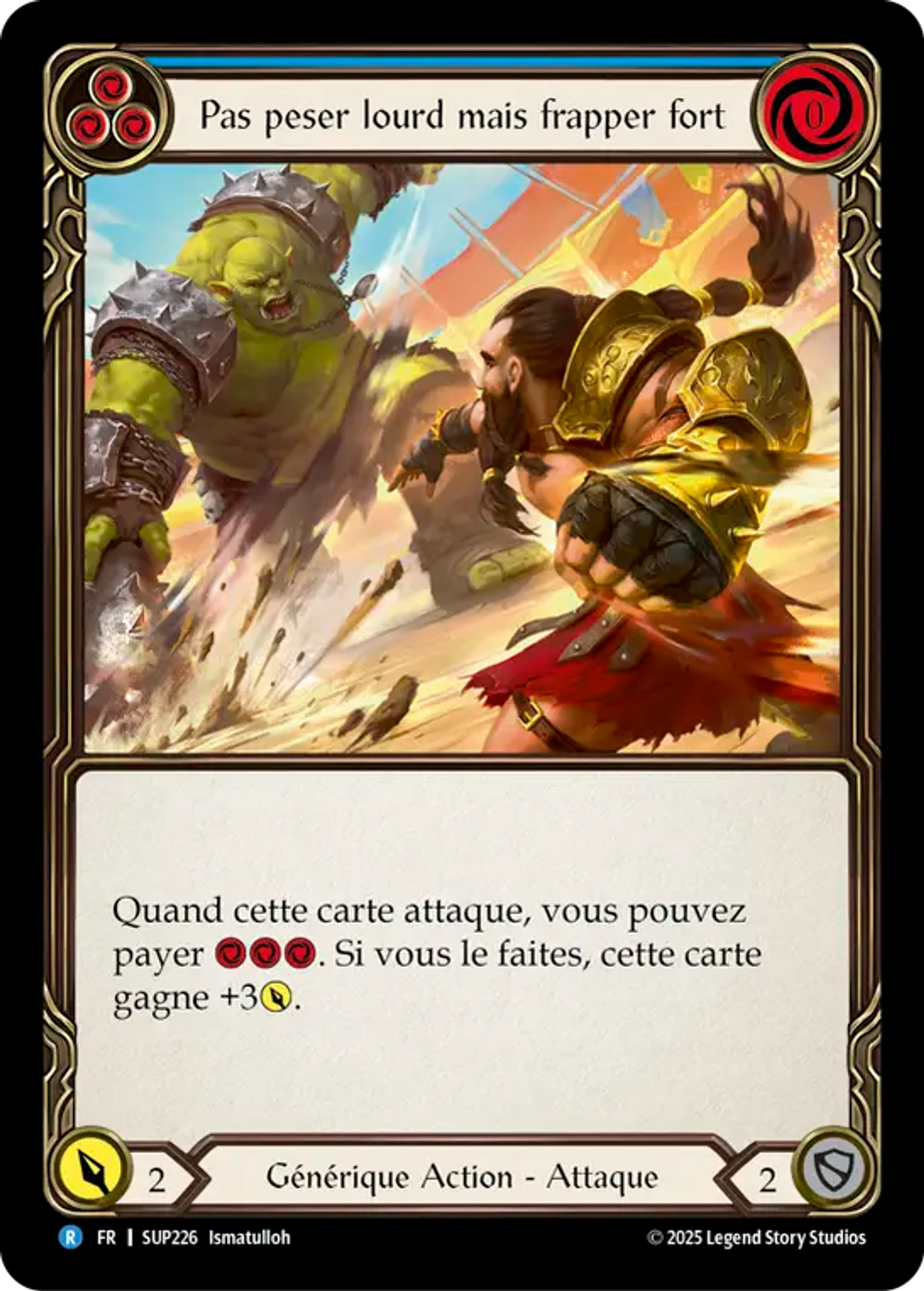 Pas peser lourd mais frapper fort — Super Slam — Flesh and Blood