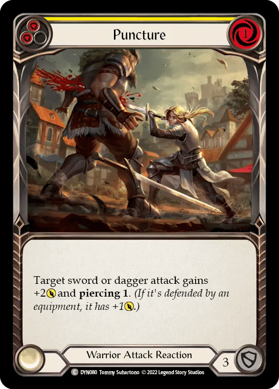 Puncture (Yellow) — Dynasty — Flesh and Blood
