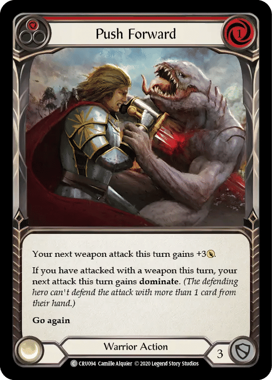 Push Forward (Red) — Crucible of War — Flesh and Blood