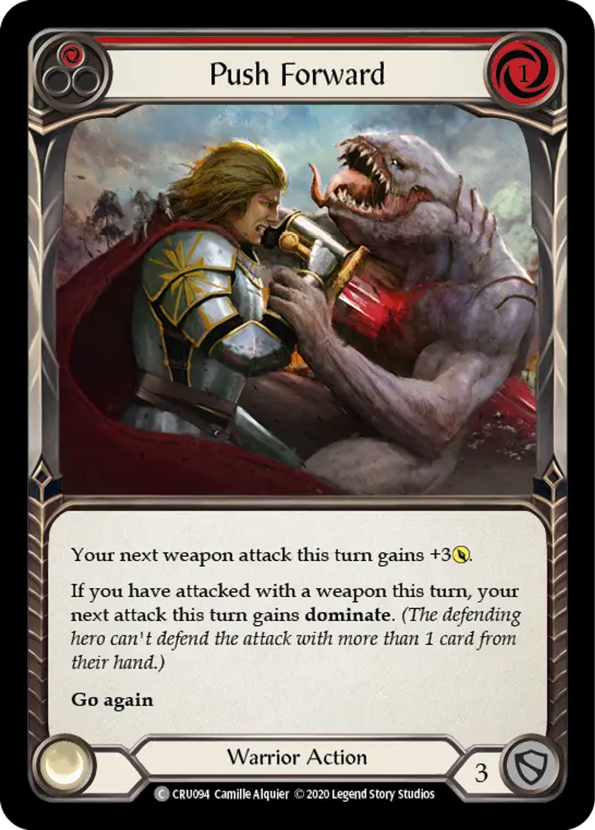 Push Forward (Red) — Crucible of War — Flesh and Blood