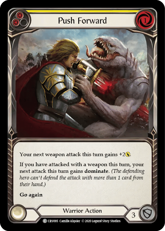 Push Forward (Yellow) — Crucible of War — Flesh and Blood