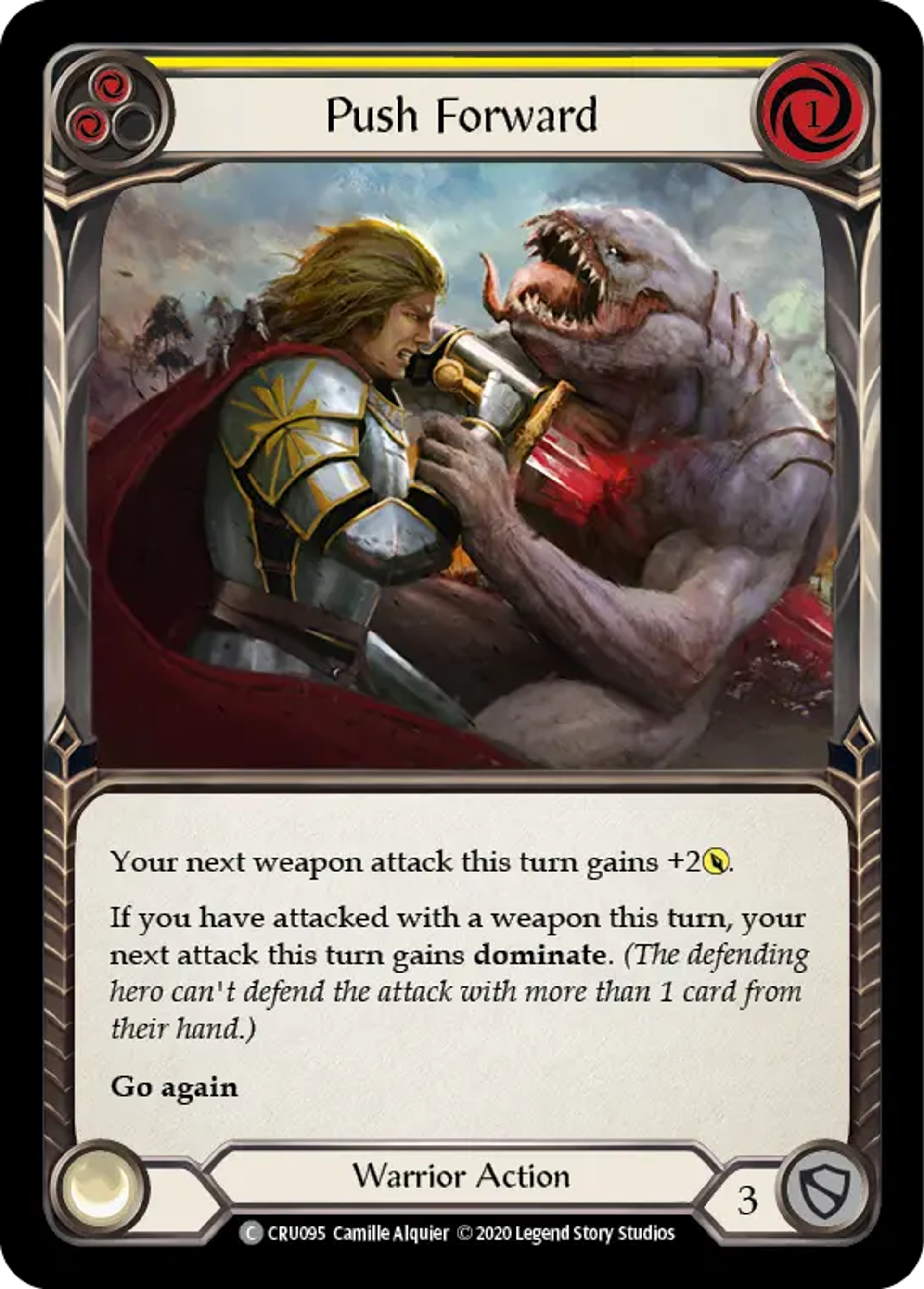 Push Forward (Yellow) — Crucible of War — Flesh and Blood