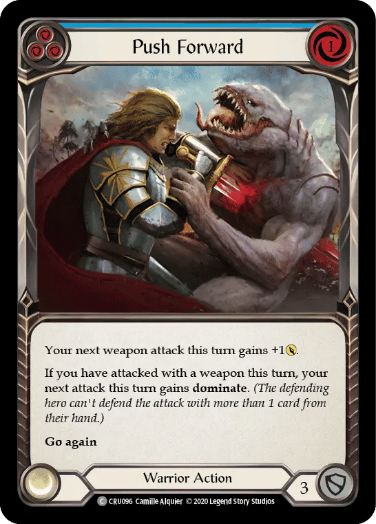 Push Forward (Blue) — Crucible of War — Flesh and Blood