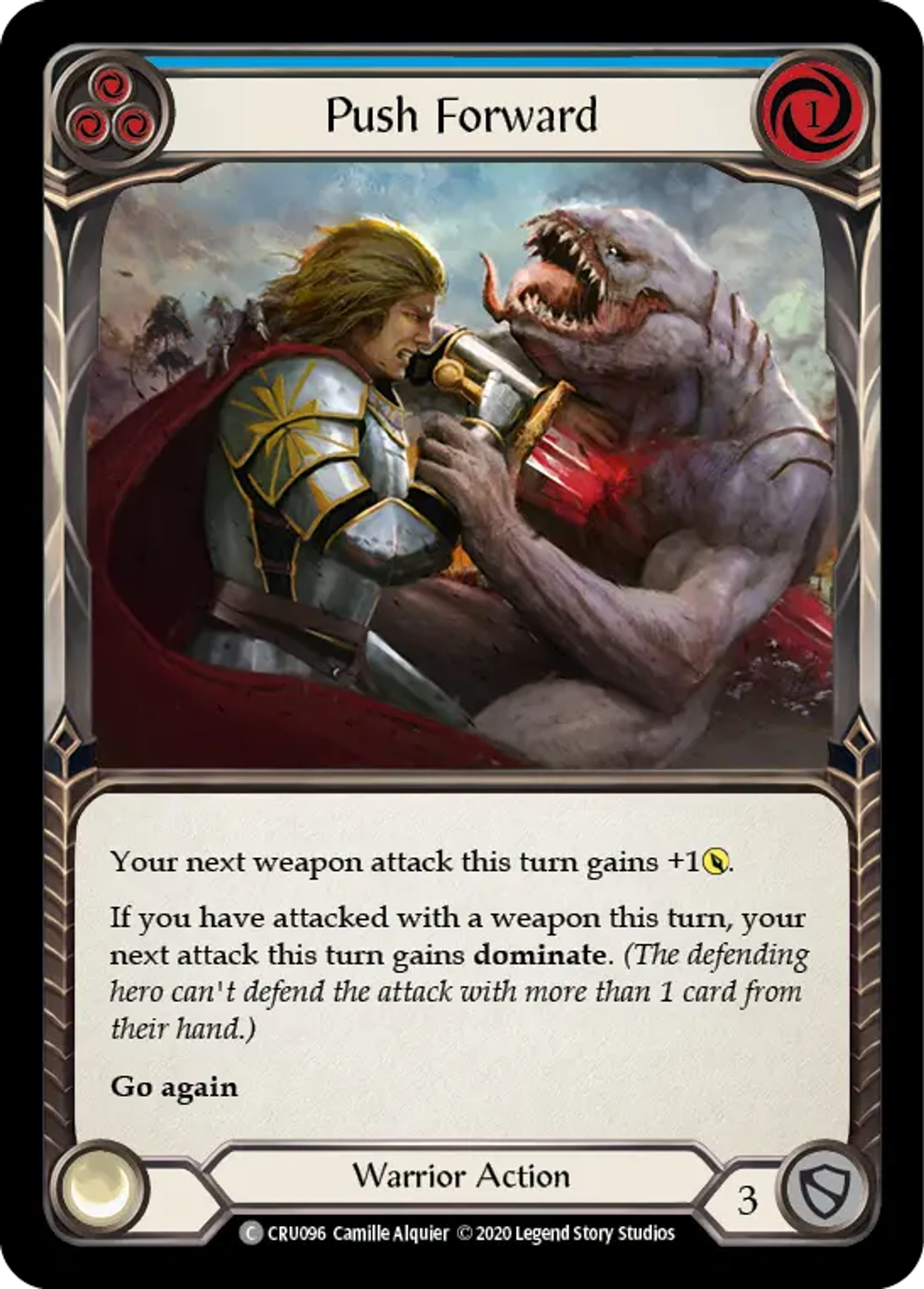 Push Forward (Blue) — Crucible of War — Flesh and Blood