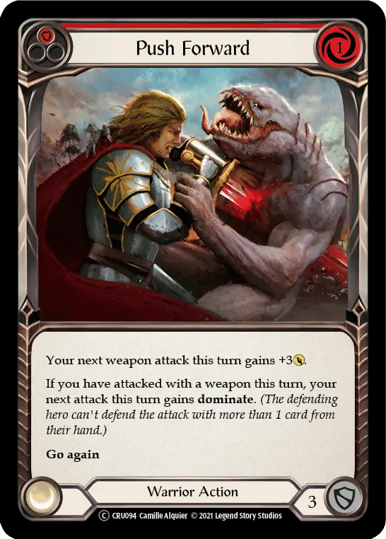 Push Forward (Red) — Crucible of War - Unlimited — Flesh and Blood