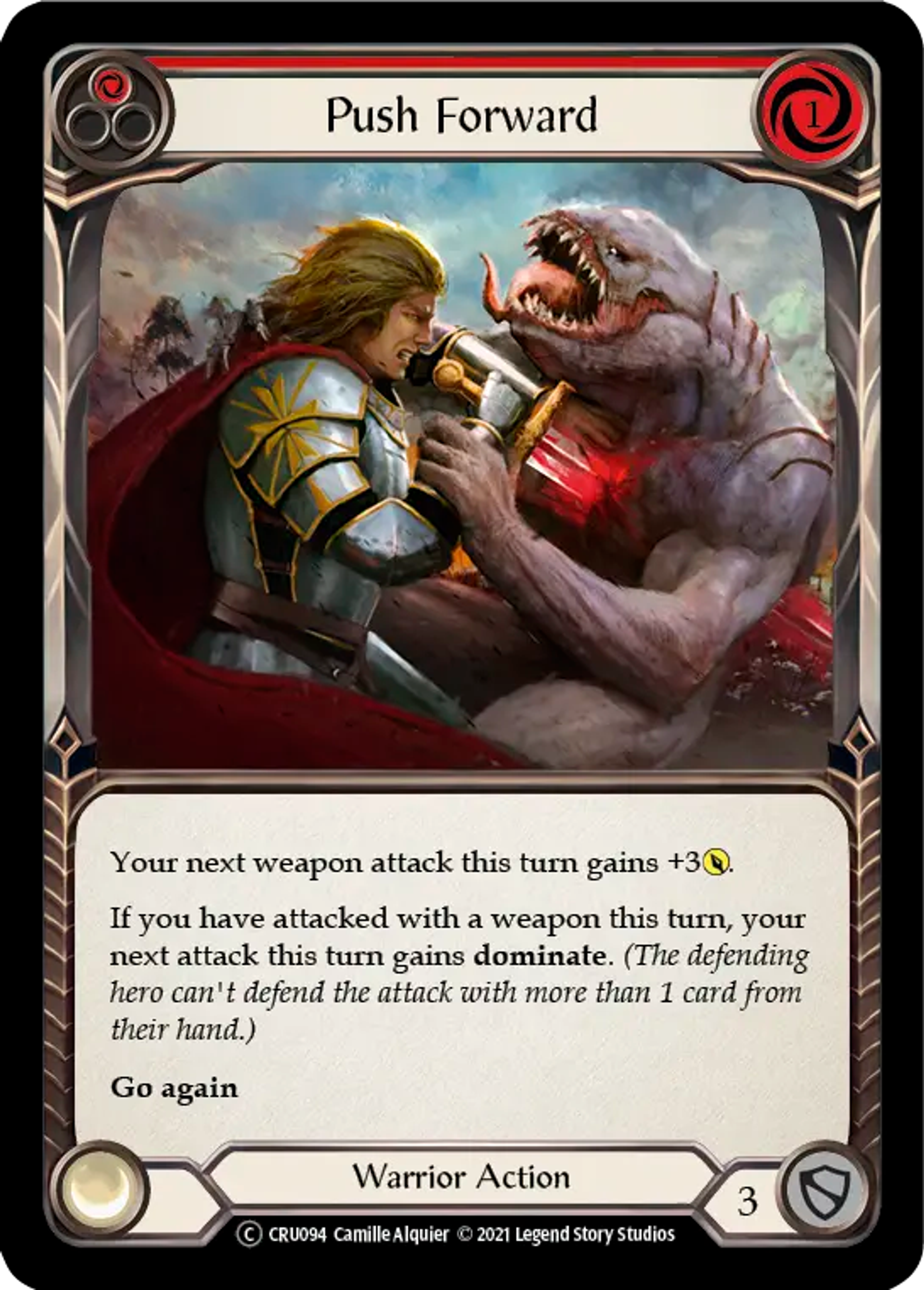 Push Forward (Red) — Crucible of War - Unlimited — Flesh and Blood