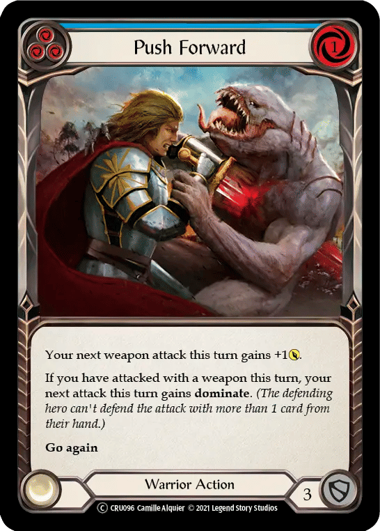 Push Forward (Blue) — Crucible of War - Unlimited — Flesh and Blood