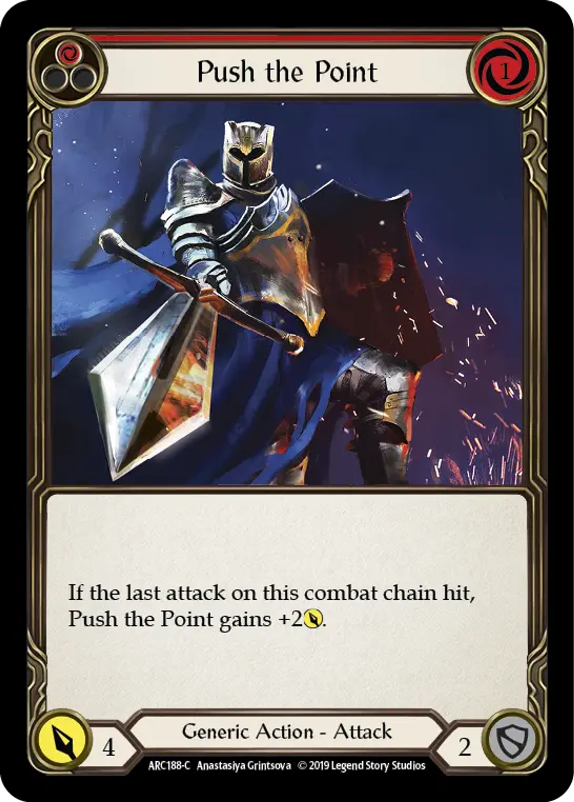Push the Point (Red) — Arcane Rising — Flesh and Blood
