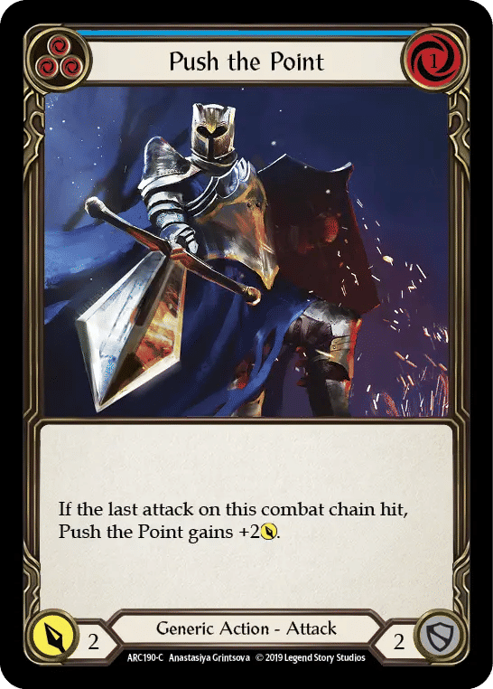 Push the Point (Blue) — Arcane Rising — Flesh and Blood