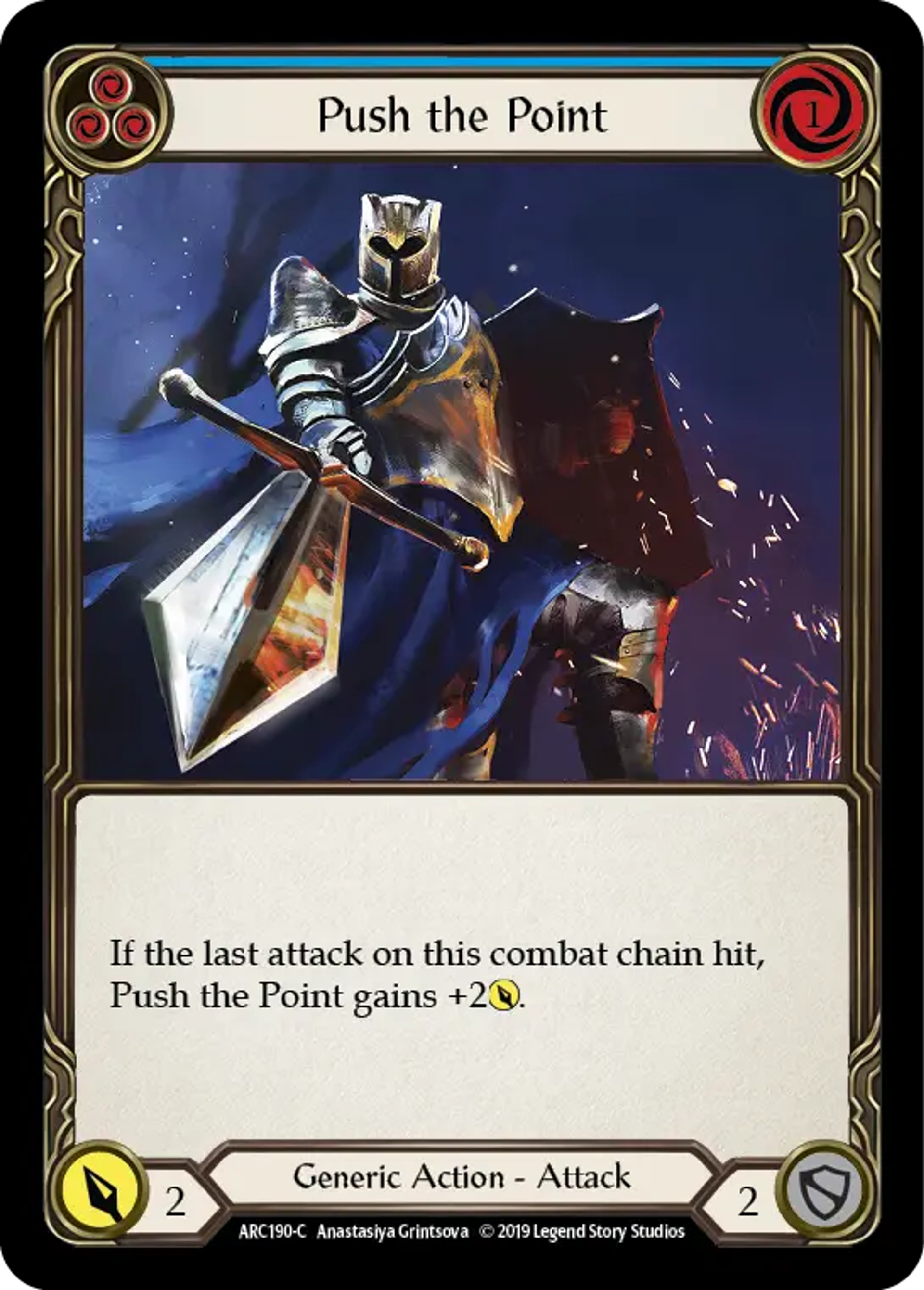 Push the Point (Blue) — Arcane Rising — Flesh and Blood