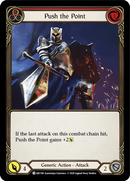 Push the Point (Red) — Arcane Rising - Unlimited — Flesh and Blood