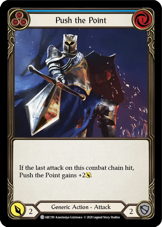 Push the Point (Blue) — Arcane Rising - Unlimited — Flesh and Blood