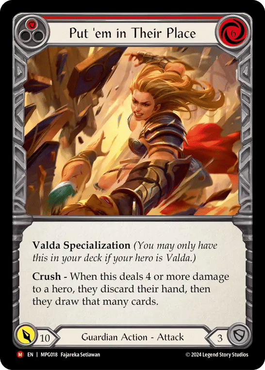 Put 'Em In Their Place — Mastery Pack Guardian — Flesh and Blood