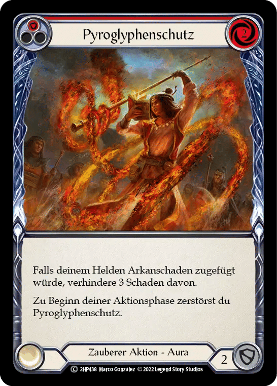 Pyroglyphic Protection (Red) — History Pack 2 - Black Label — Flesh and Blood
