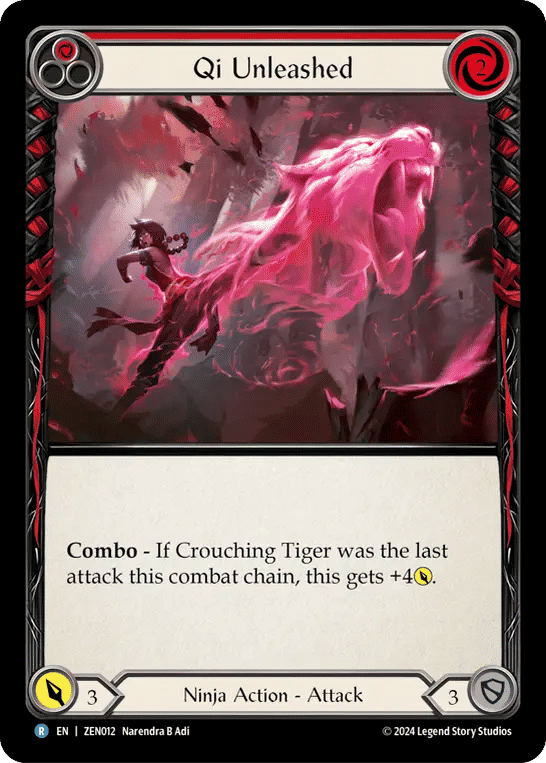 Qi Unleashed (Red) — Zen - Blitz Deck — Flesh and Blood