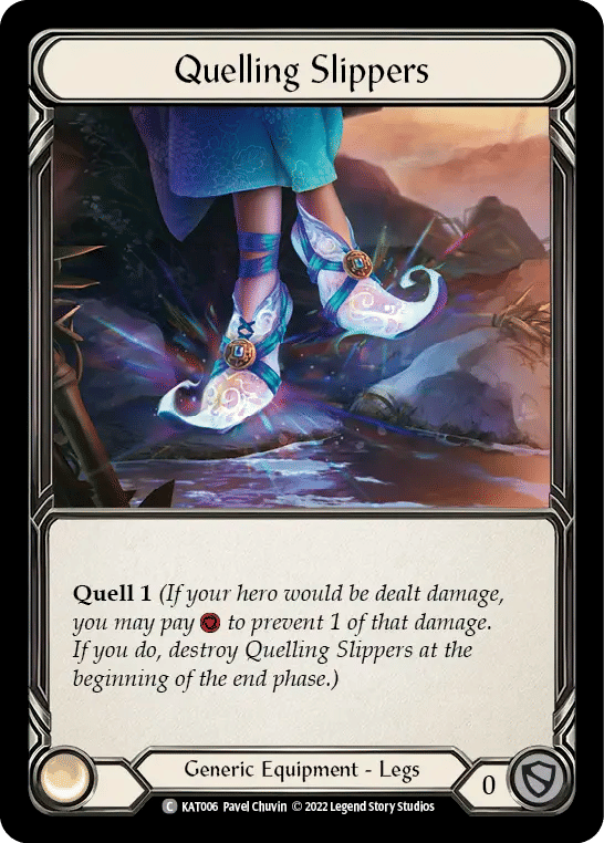 Quelling Slippers — Katsu - Blitz Deck — Flesh and Blood