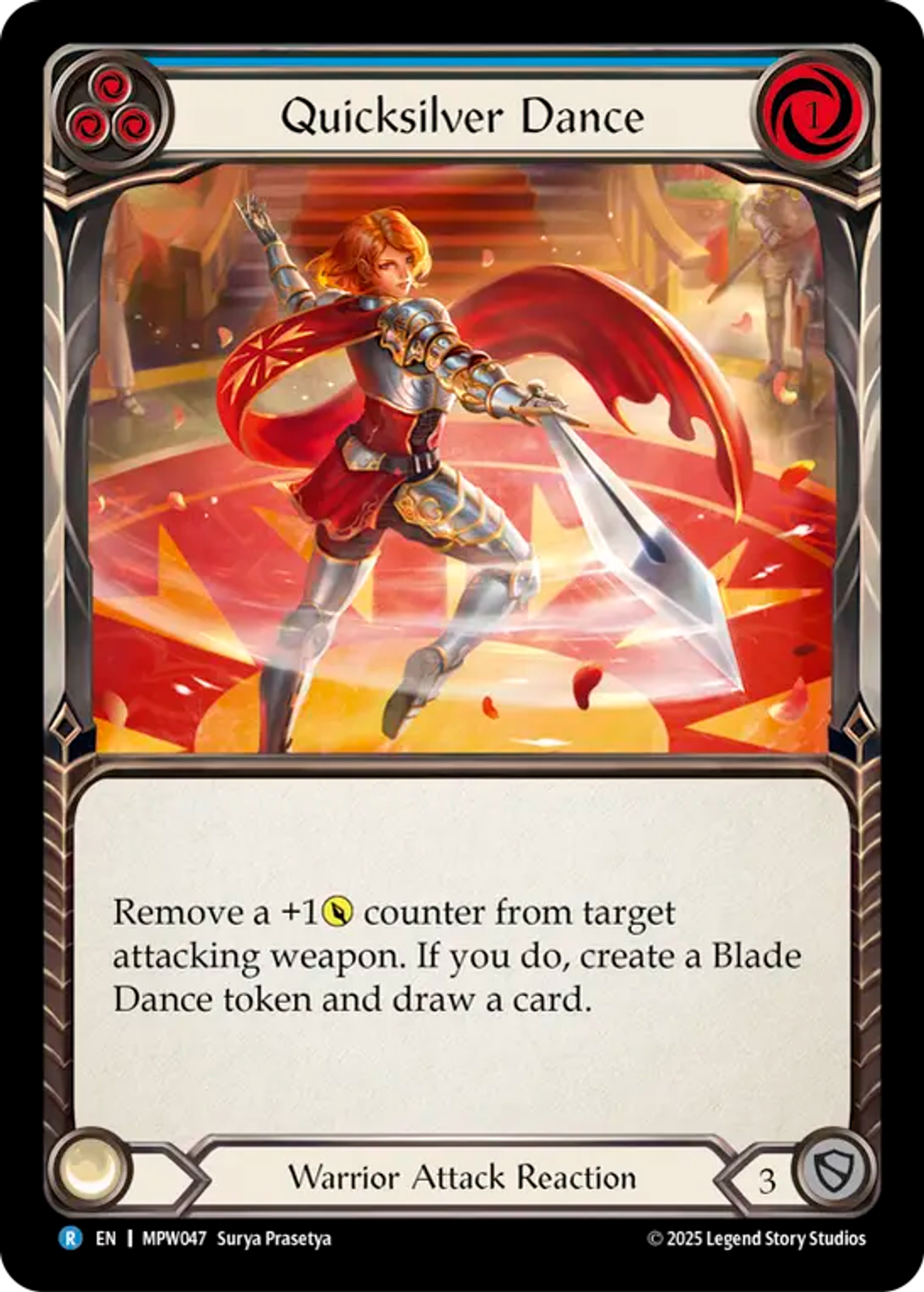 Quicksilver Dance (Blue) — Mastery Pack Warrior — Flesh and Blood