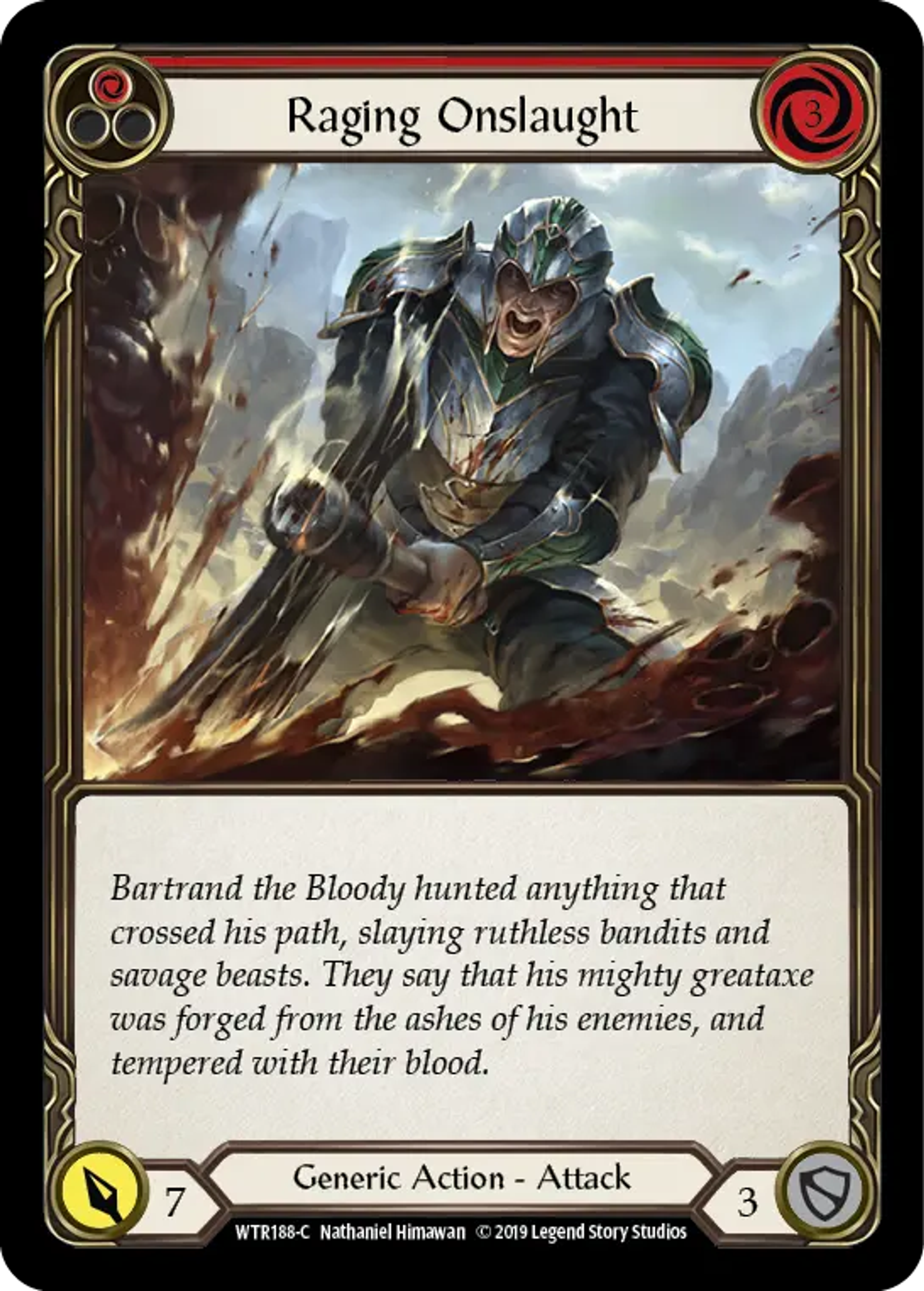 Raging Onslaught (Red) — Welcome to Rathe — Flesh and Blood