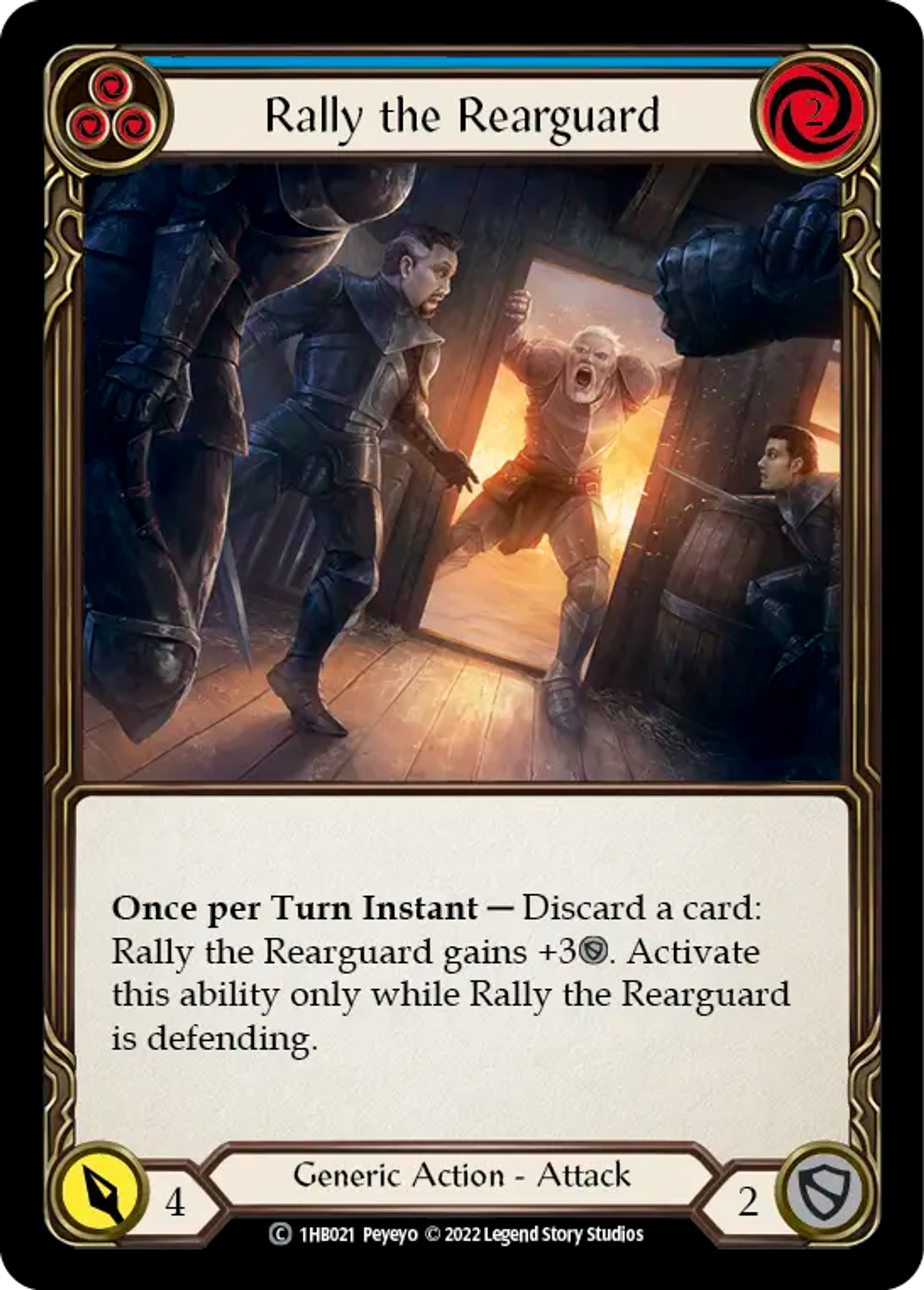 Rally the Rearguard (Blue) — Bravo - Blitz Deck — Flesh and Blood